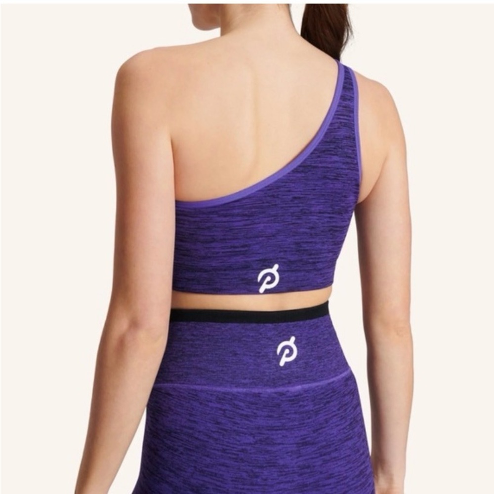 Peloton One-Shoulder Bold Purple Sports Bra